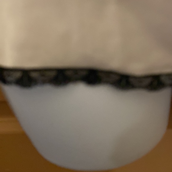 Vintage Lady Lynn, Lace camisole, cream, and black size small - Picture 3 of 3